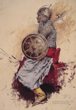 Árabe Painting - Hombre con armadura árabe Edwin Lord Weeks